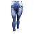 Calça Jeans Feminina Plus Size Azul Manchada Deerf - Imagem 1
