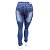 Calça Jeans Feminina Plus Size Azul Escura Manchada Deerf - Imagem 3