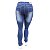 Calça Jeans Feminina Plus Size Escura Manchada Deerf - Imagem 3