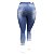 Calça Jeans Feminina Plus Size Rasgadinha Cropped Darlook - Imagem 5