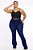 Calça Jeans Ane Plus Size Flare Milzem Azul - Imagem 1