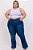 Calça Jeans Ane Plus Size Flare Eurakevia Azul - Imagem 1