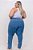 Calça Jeans Ane Plus Size Skinny Corsina Azul - Imagem 4