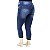 Calça Plus Size Jeans Cropped Credencial Cintura Alta - Imagem 3