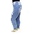 Calça Plus Size Jeans Rasgadinha Clara Credencial Cintura Alta - Imagem 2