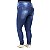 Calça Plus Size Jeans Feminina Escura Credencial Cintura Alta - Imagem 3