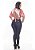 Calça Plus Size Jeans Feminina Escura Cintura Alta Thomix - Imagem 2
