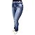 Calça Plus Size Jeans Hot Pants Rasgadinha Escura Bokker - Imagem 1