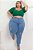 Calça Jeans Ane Plus Size Skinny Jordalia Azul - Imagem 5