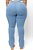 Calça Jeans Ane Plus Size Reta Cistiane Azul - Imagem 2