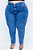 Calça Jeans Ane Plus Size Skinny Cislania Azul - Imagem 3