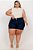 Shorts Jeans Curto Ane Plus Size Elisabethe Azul - Imagem 1