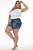 Shorts Jeans Curto Ane Plus Size Laraine Azul - Imagem 7