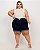 Shorts Meia Coxa Jeans Plus Size Malev - Imagem 1