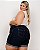 Shorts Meia Coxa Jeans Plus Size Malev - Imagem 3