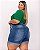 Shorts Meia Coxa Jeans Plus Size Verangela - Imagem 3
