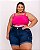 Shorts Meia Coxa Jeans Plus Size Kethelly - Imagem 6
