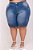 Bermuda Ciclista Jeans Ane Plus Size Rane Azul - Imagem 3