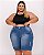 Bermuda Ciclista Jeans Plus Size Rane - Imagem 1