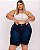 Bermuda Ciclista Jeans Plus Size Letizia - Imagem 6