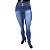 Calça Jeans Plus Size Feminina Azul Credencial Cintura Alta - Imagem 2