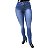 Calça Jeans Plus Size Feminina Credencial Azul Cintura Alta - Imagem 2