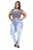 Calça Jeans Helix Plus Size Skinny com Elástico Evalina Azul - Imagem 2