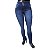 Calça Jeans Plus Size Feminina Escura com Elástico Helix - Imagem 1