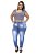 Calça Jeans Xtra Charmy Plus Size Skinny Rousemeire Azul - Imagem 2