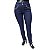 Calça Jeans Plus Size Feminina Escura Xtra Charmy Cintura Alta - Imagem 1