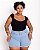 Shorts Jeans Curto Plus Size Soleide - Imagem 3