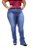 Calça Jeans Credencial Plus Size Flare Giovana Azul - Imagem 3