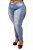 Calça Jeans Plus Size Azul Cintura Alta Sawary Daisy - Imagem 3