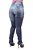 Calça Jeans Consciência Skinny Rasgada Glaucie Azul - Imagem 3