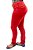 Calça Jeans Feminina Vermelha Duplo com Elastano Cós Alto - Imagem 2