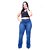 Calça Jeans Cambos Plus Size Flare Joilma Azul - Imagem 2