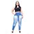 Calça Jeans Cheris Plus Size Skinny Stephany Azul - Imagem 1