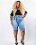 Bermuda Jeans Ciclista Plus Size Natiela - Imagem 1