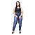 Calça Jeans Credencial Plus Size Skinny Mariam Azul - Imagem 3