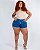 Shorts Jeans Curto Plus Size Lohranne - Imagem 1