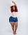 Shorts Jeans Curto Plus Size Lohranne - Imagem 7