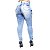 Calça Jeans Feminina Deerf Manchada Skinny Otavia Azul - Imagem 1