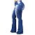 Calça Jeans Credencial Plus Size Flare Grazielly Azul - Imagem 1
