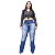 Calça Jeans Credencial Plus Size Flare Grazielly Azul - Imagem 2