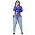 Calça Jeans Cheris Plus Size Skinny Manchada Wesliane Azul - Imagem 3