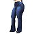 Calça Jeans Credencial Plus Size Flare Aldaiza Azul - Imagem 3
