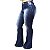 Calça Jeans Credencial Plus Size Flare Lucivalnia Azul - Imagem 2