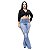 Calça Jeans Credencial Plus Size Flare Krisley Azul - Imagem 1