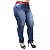 Calça Jeans Xtra Charmy Plus Size Skinny Cristiellen Azul - Imagem 3