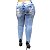 Calça Jeans Feminna Deerf Plus Size Skinny Ingride Azul - Imagem 3